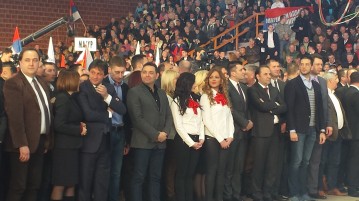 Srpska napredna stranka održala predizborni miting u Šapcu