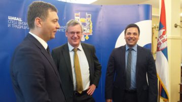 Prijem za ambasadora Austrije u Srbiji dr Johanesa Ajgnera u Gradskoj kući