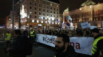 „Podrinske“ na licu mesta- protest u Beogradu