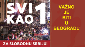 VAŽNO JE SUTRA BITI U BEOGRADU